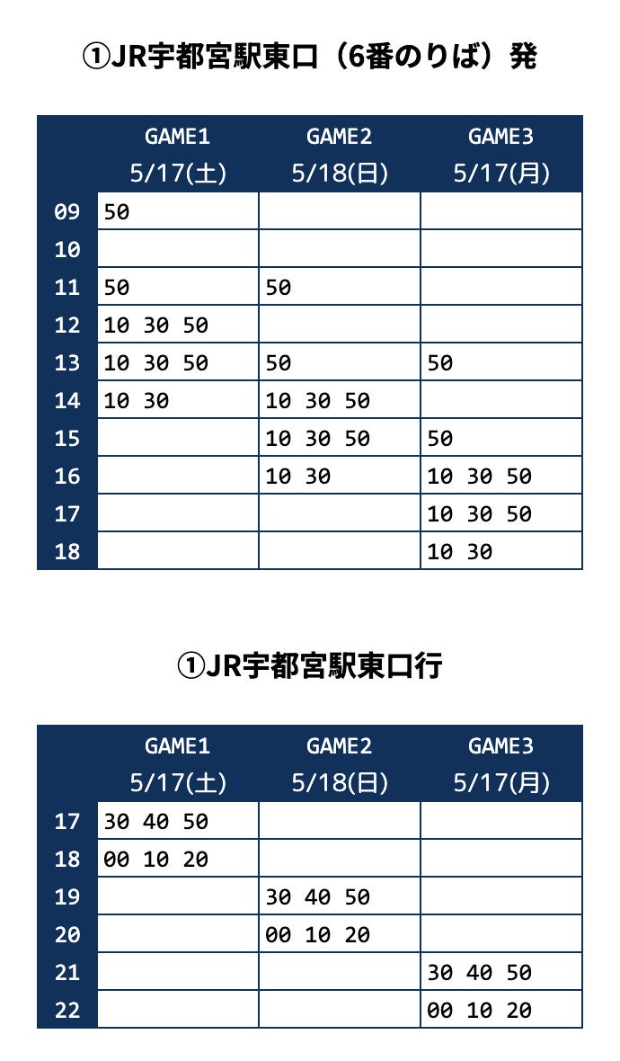 時刻表