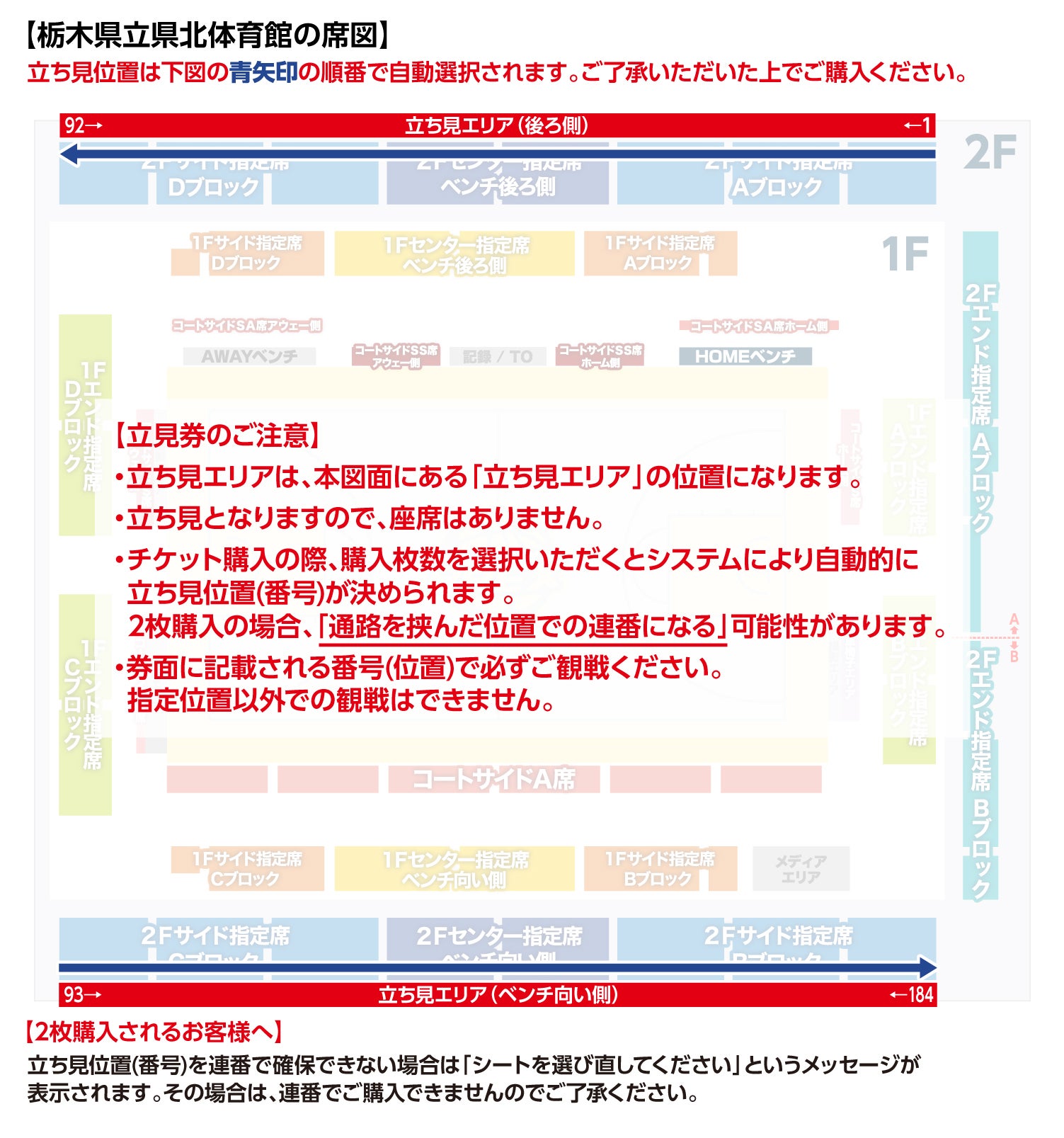 2025-26 栃木県立県北体育館 立見券
