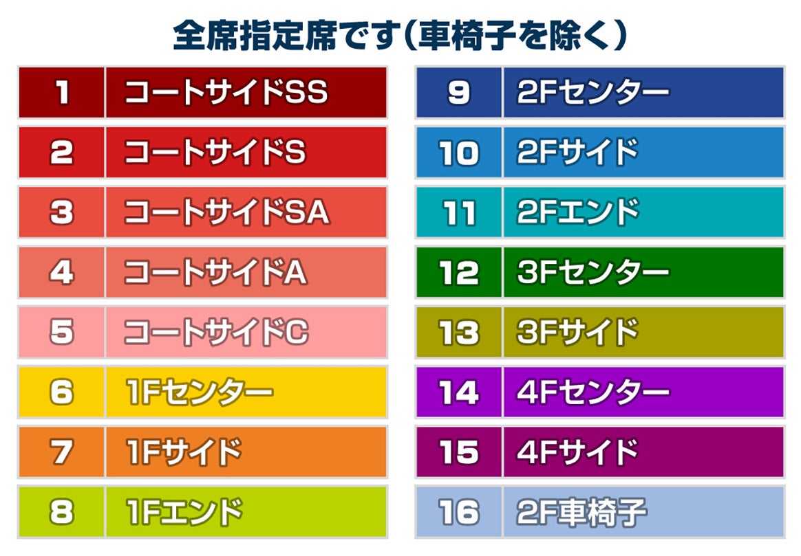 チケット座席表