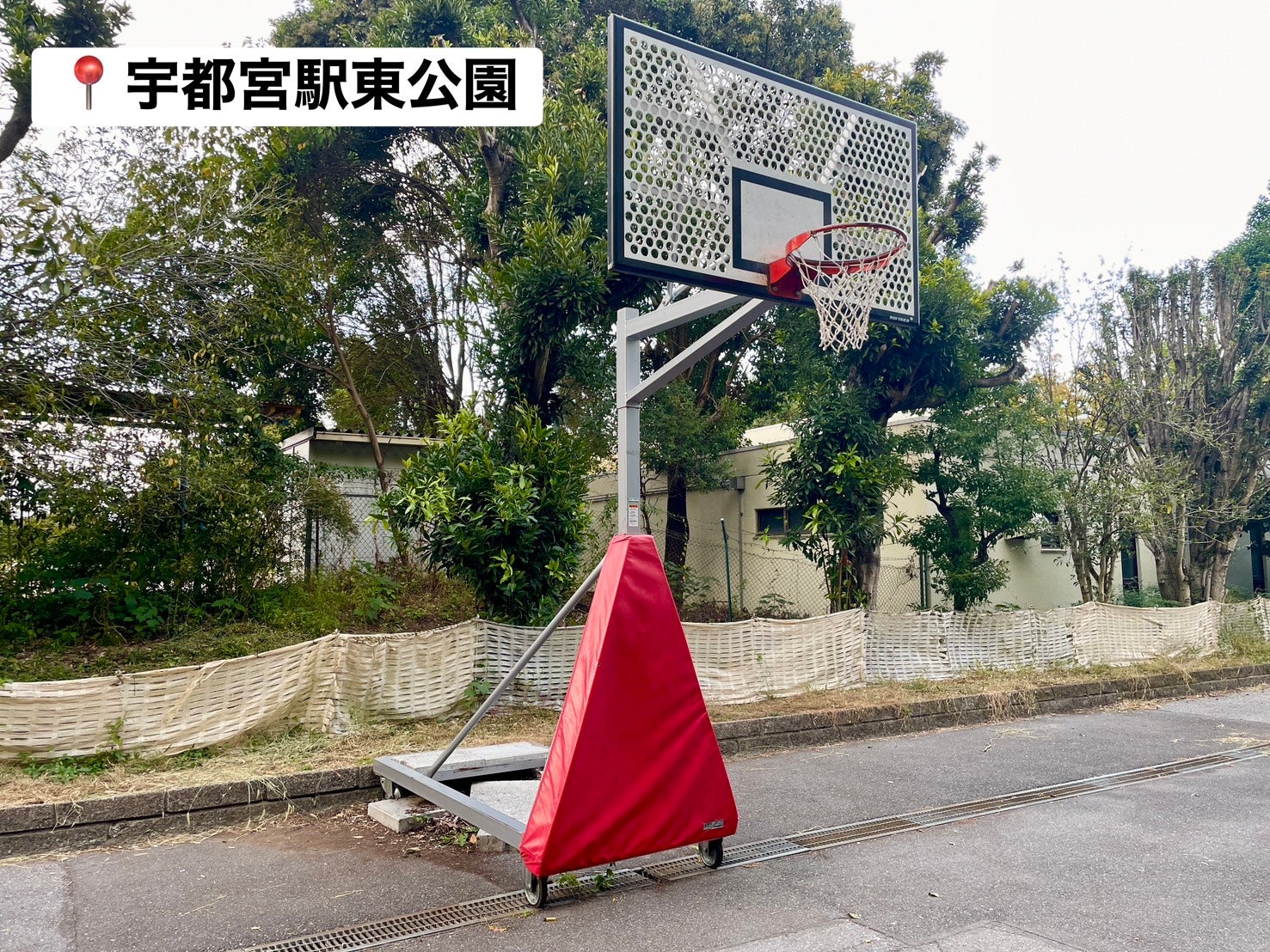 公共のバスケットゴール