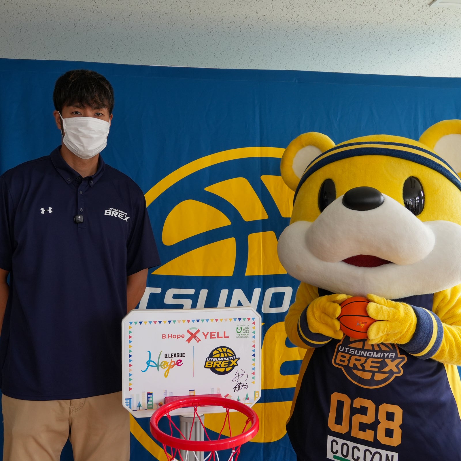 【活動レポート】#10 竹内選手、獨協医科大学病院小児病棟 訪問 《B.Hope X YELL 》